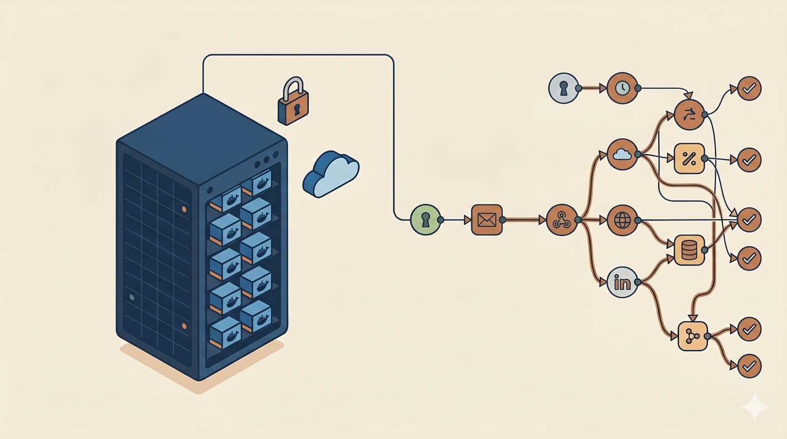 Installation n8n self-hosted freelance sur serveur VPS avec architecture Docker et reverse proxy